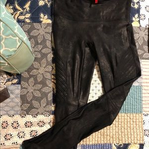 SPANX faux leather moto small